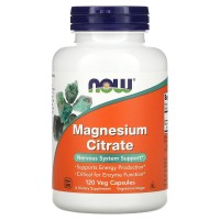 NOW Magnesium Citrate 120 кап