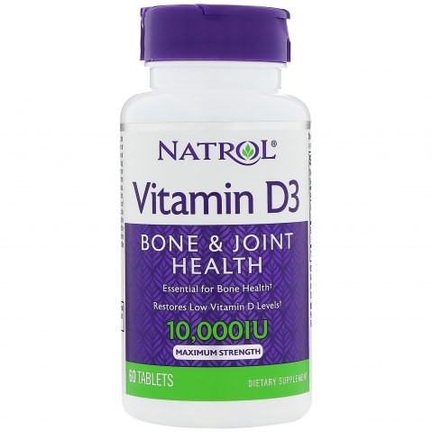 Natrol Vitamin D3 10 000 ME 60 таб