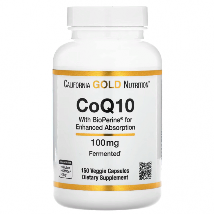 California Gold Nutrition CoQ10 100 мг 150 кап