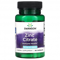 Swanson Zinc Citrate 30 мг 60 кап