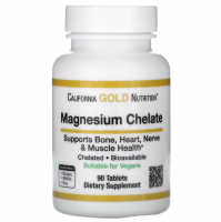 California Gold Nutrition Magnesium Chelate 90 таб