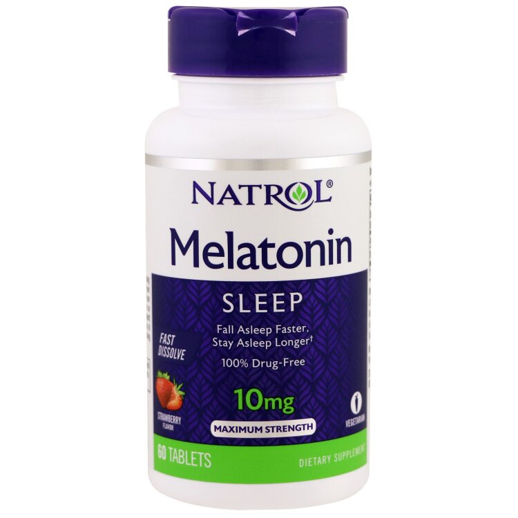 Natrol Melatonin Fast Dissolve 10 мг 60 таб