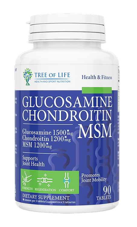 Tree of Life Glucosamine Chondroitin & MSM 90 таб