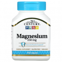 21ST CENTURY Magnesium 250 мг 110 таб