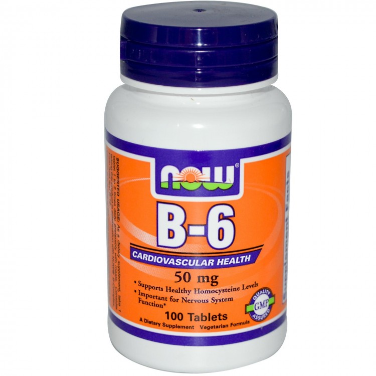 NOW B-6 50 мг 100 таб
