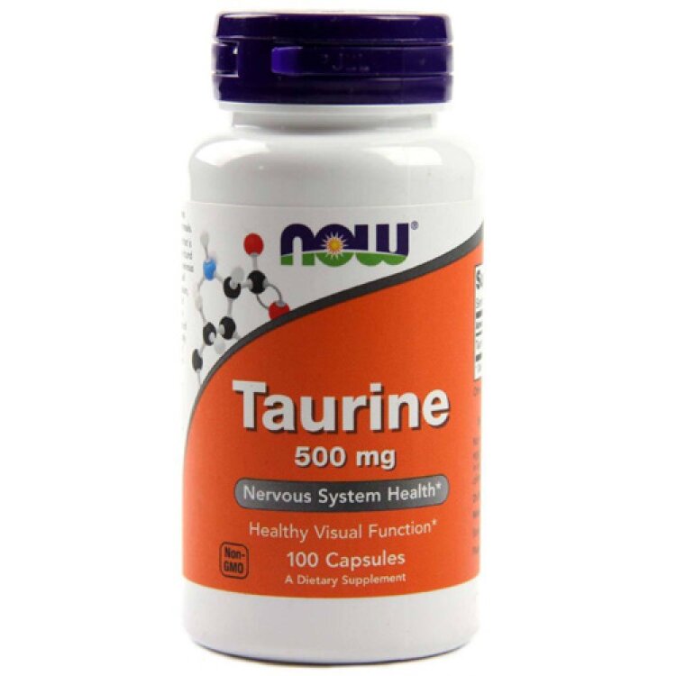 NOW Taurine 500 мг 100 кап