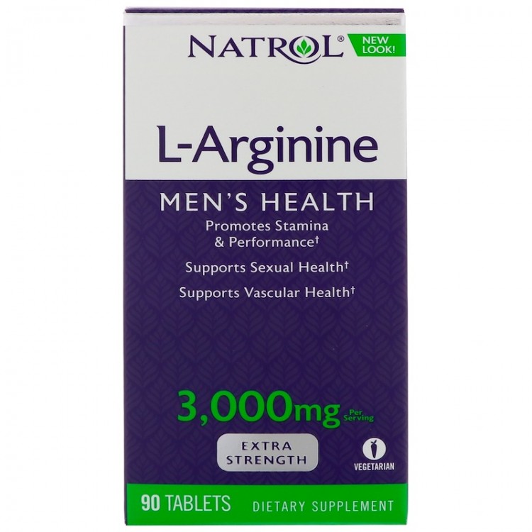 Natrol L-Arginine 3000 мг 90 таб