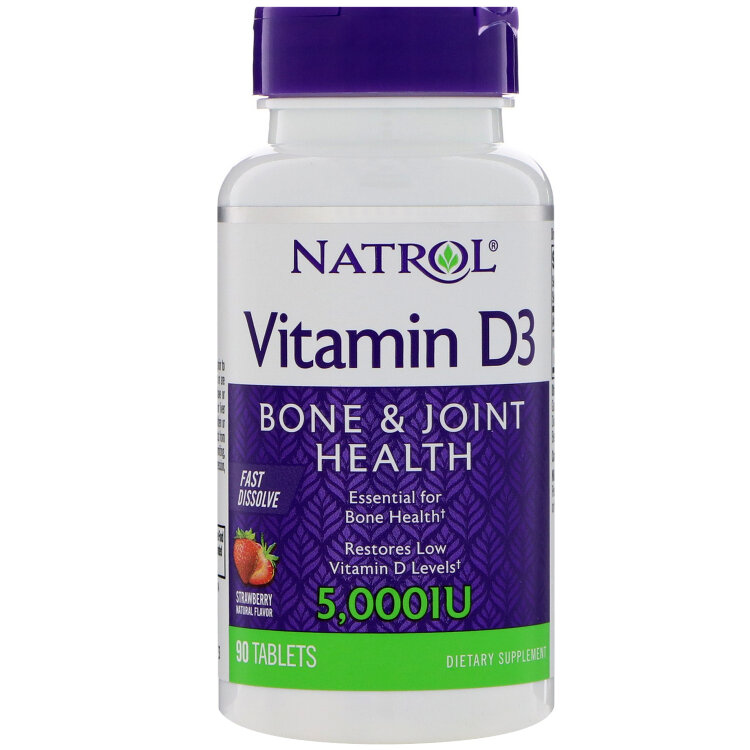 Natrol Vitamin D3 5000 ME 90 таб