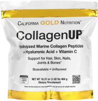 California Gold Nutrition CollagenUP Marine Collagen Peptides + Hyaluronic Acid + Vitamin C 464 г