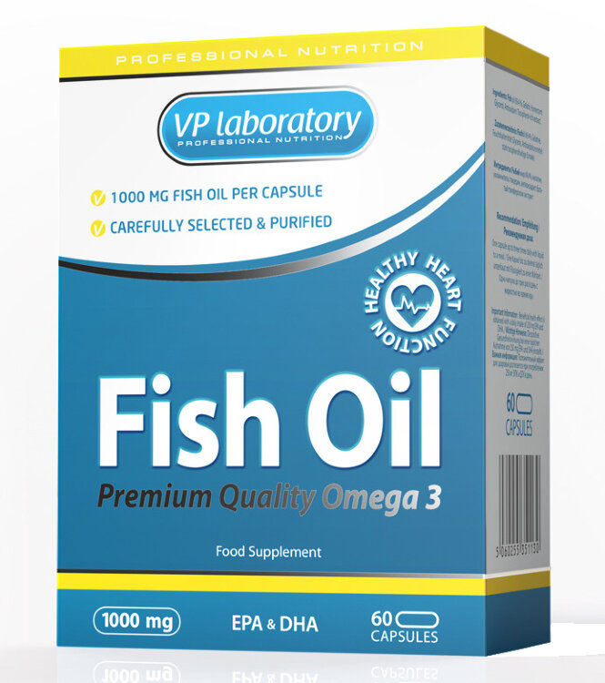 VP Laboratory Fish Oil 1000 мг 60 кап
