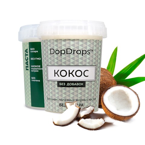 DopDrops Кокосовая паста без добавок 1000 г