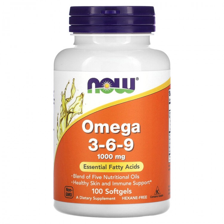 NOW Omega 3-6-9 100 кап