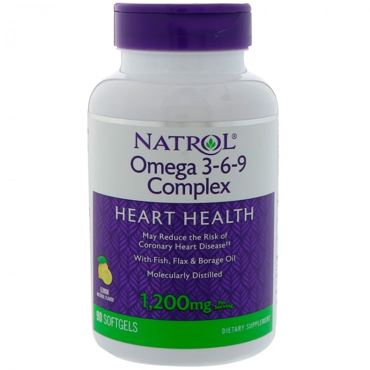 Natrol Omega 3-6-9 1200 мг 90 кап