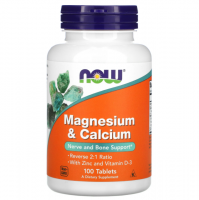 NOW Magnesium & Calcium 100 таб