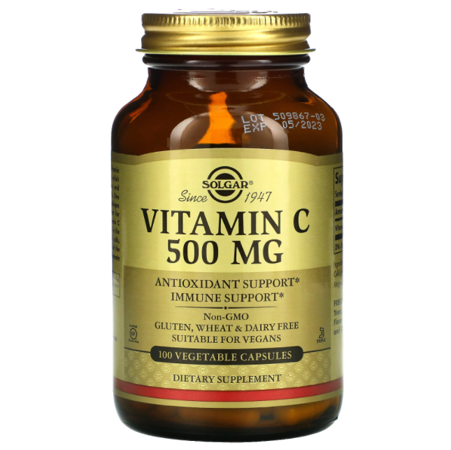 Solgar Vitamin C 500 мг 100 кап