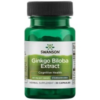 Swanson Ginkgo Biloba Extract STD 60 мг 30 кап