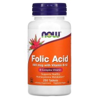 NOW Folic Acid 800 мкг 250 таб