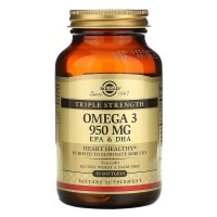 Solgar Omega 3 тройной концентрации EPA & DHA 950 мг 50 кап