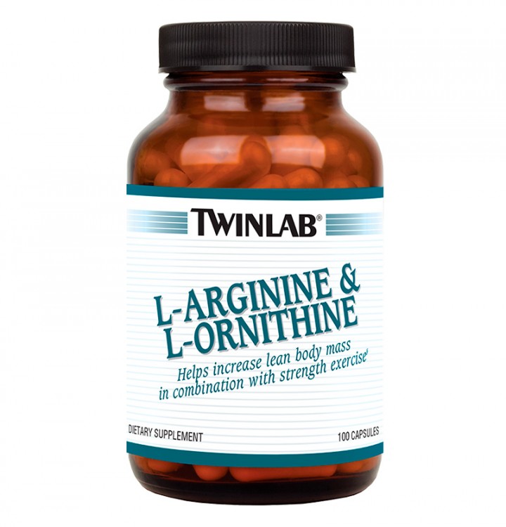 Twinlab L-Arginine & L-Ornithine 100 кап