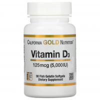 California Gold Nutrition Vitamin D3 5000 IU 90 кап