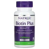 Natrol Biotin Plus 5000 мкг 60 таб