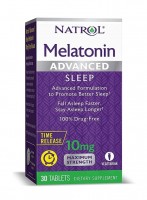 Natrol Melatonin Advanced Sleep Time Release 10 мг 30 таб