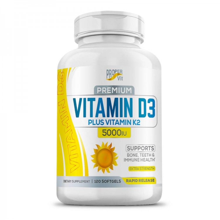 Proper Vit Vitamin D3 5000 IU + Vitamin K2 120 кап