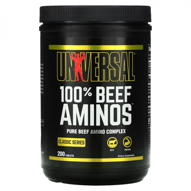 Universal Nutrition 100 % Beef Aminos 200 таб