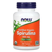 NOW Spirulina 500 мг 200 таб