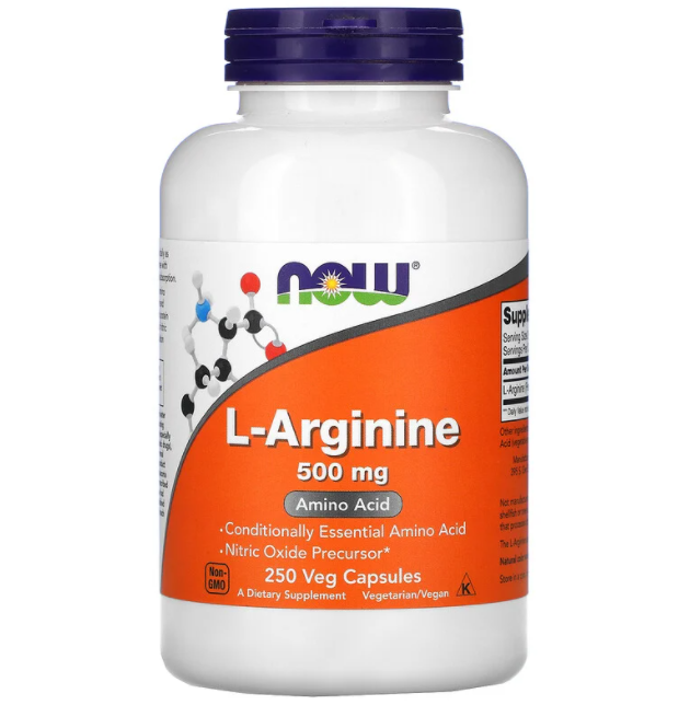 NOW L-Arginine 500 мг 250 кап