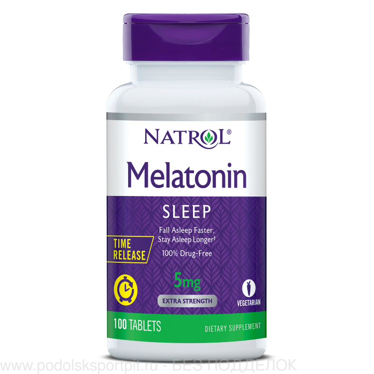 Natrol Melatonin Time Release 5 мг 100 таб