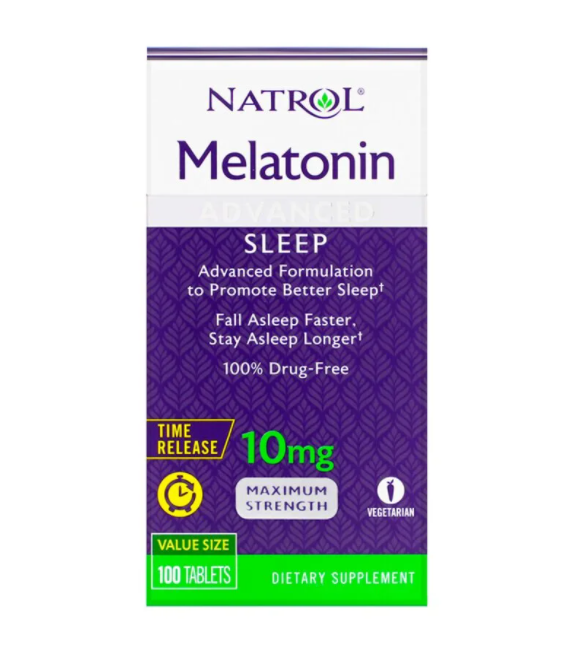 Natrol Melatonin Advanced Sleep Time Release 10 мг 100 таб