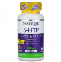 Natrol 5-HTP Fast Dissolve 100 мг 30 таб ягодный вкус