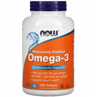 NOW Omega-3 1000 мг 200 кап