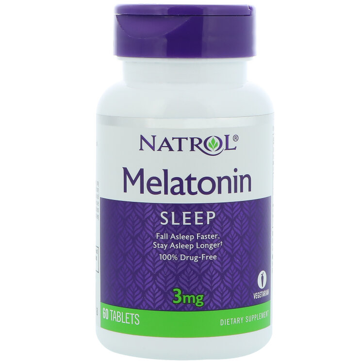 Natrol Melatonin 3 мг 60 таб