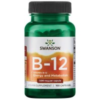 Swanson Vitamin B-12 500 мкг 100 кап