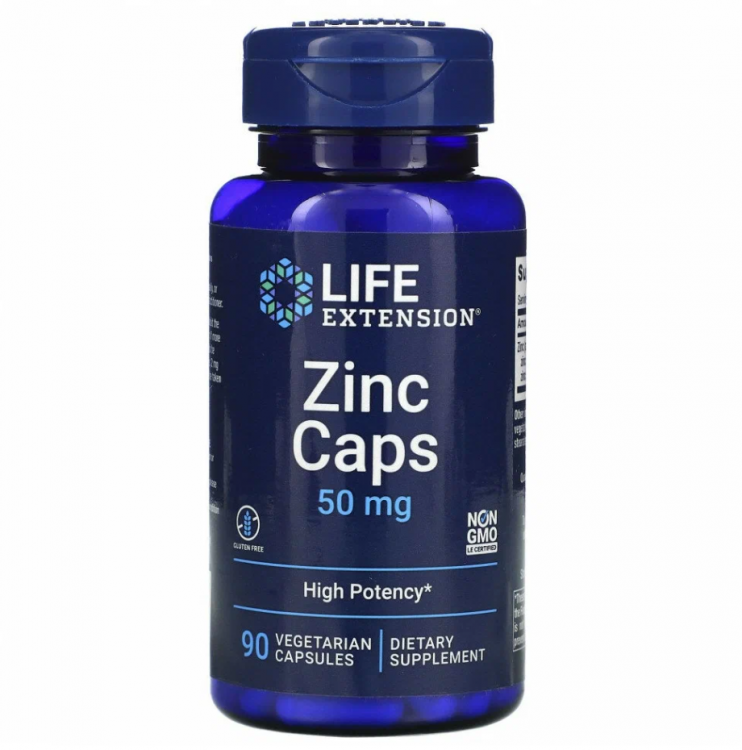 Life Extension Zinc Caps 50 мг 90 кап