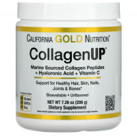 California Gold Nutrition CollagenUP Marine Collagen Peptides + Hyaluronic Acid + Vitamin C 206 г