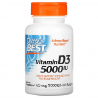 Doctor's Best Vitamin D3 5000 180 кап